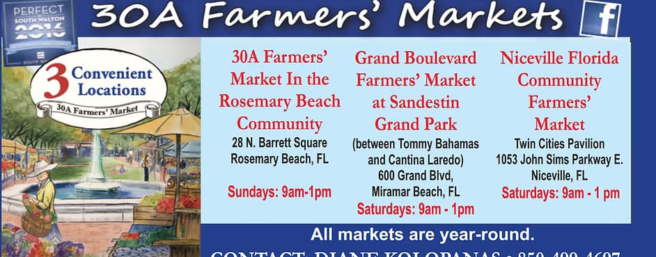 30A Farmers' Market in the Rosemary Beach Community